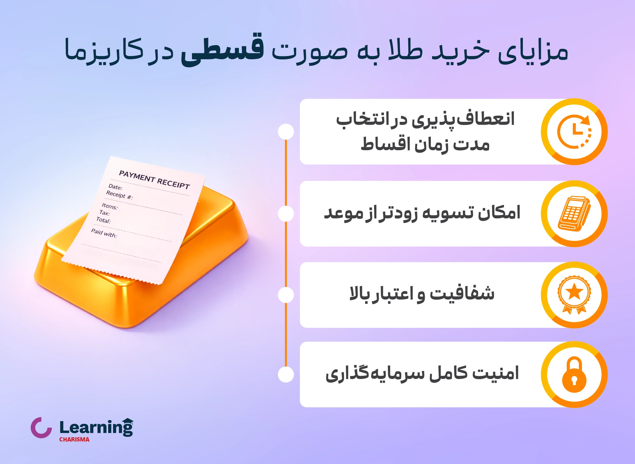 مزایای خرید قسطی طلا از کاریزما