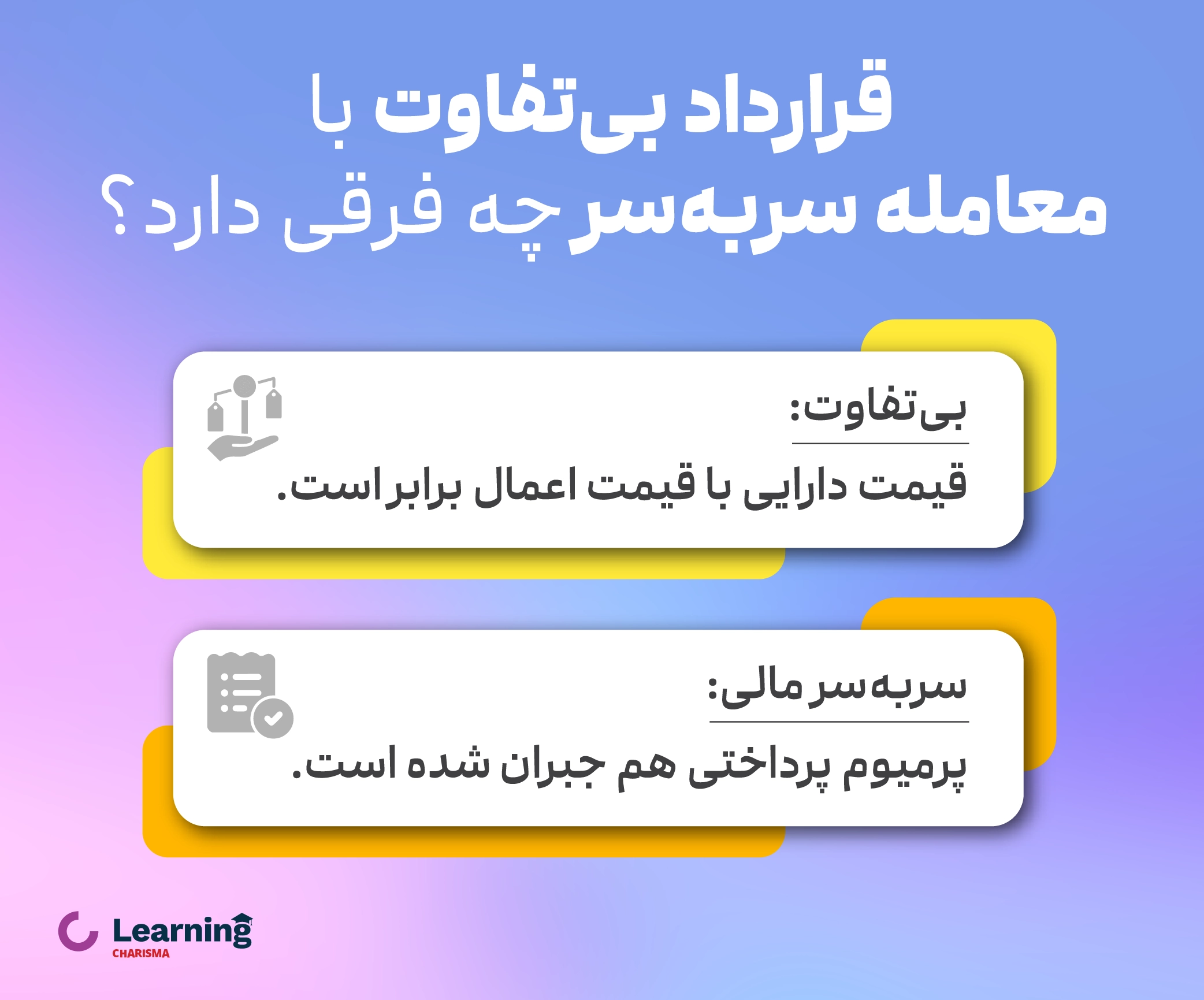 تفاوت قرارداد بی تفاوت و معاملات سر به سر