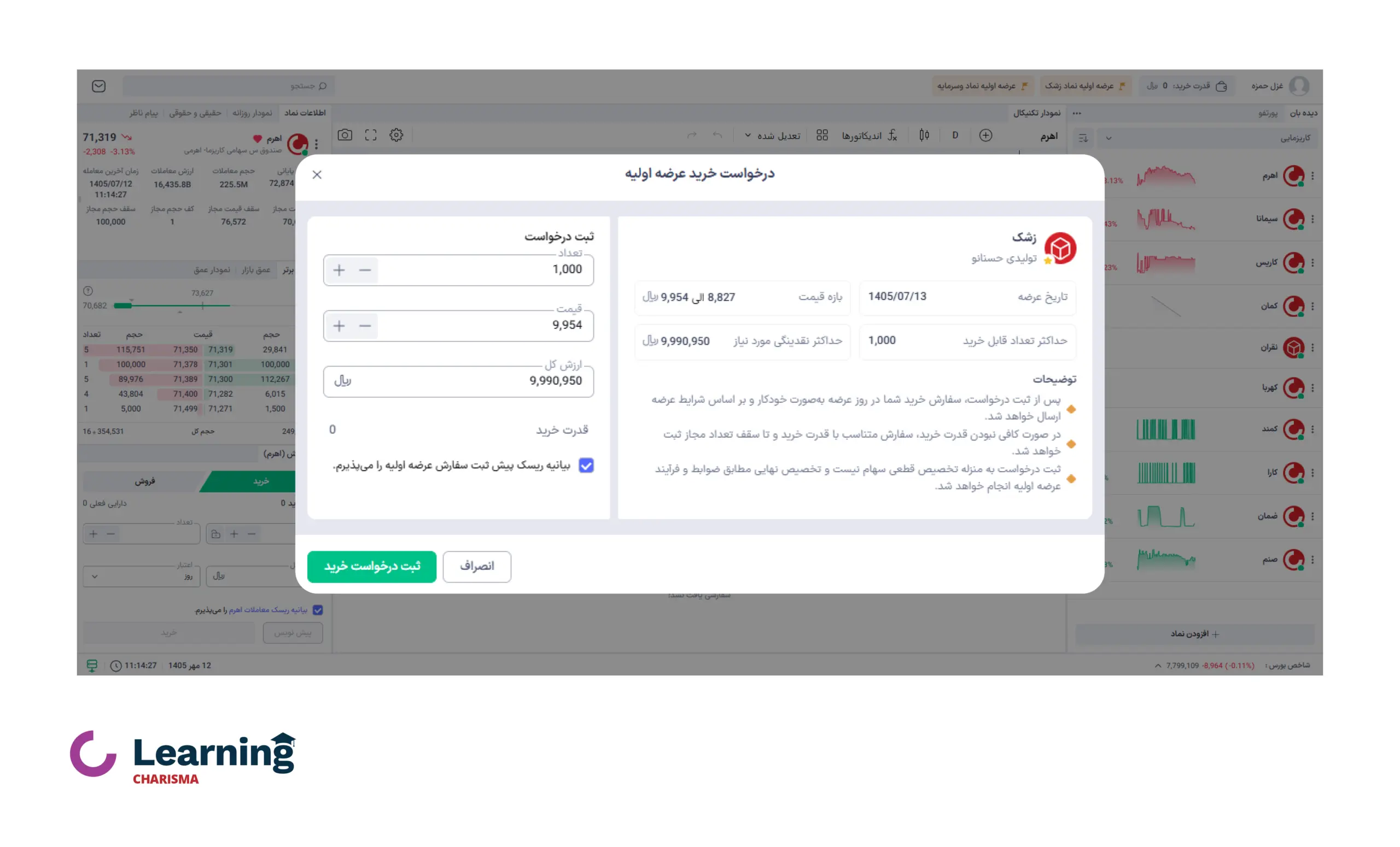 سفارش آفلاین یا خودکار عرضه اولیه زشک